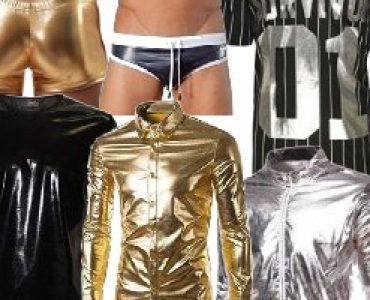 Mens Metallic Clothing