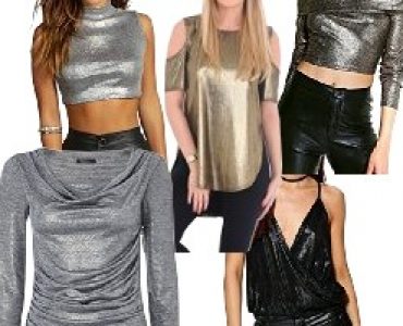 Metallic Tops and Blouses